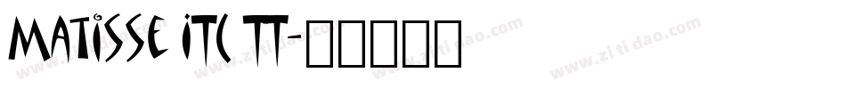 Matisse ITC TT字体转换